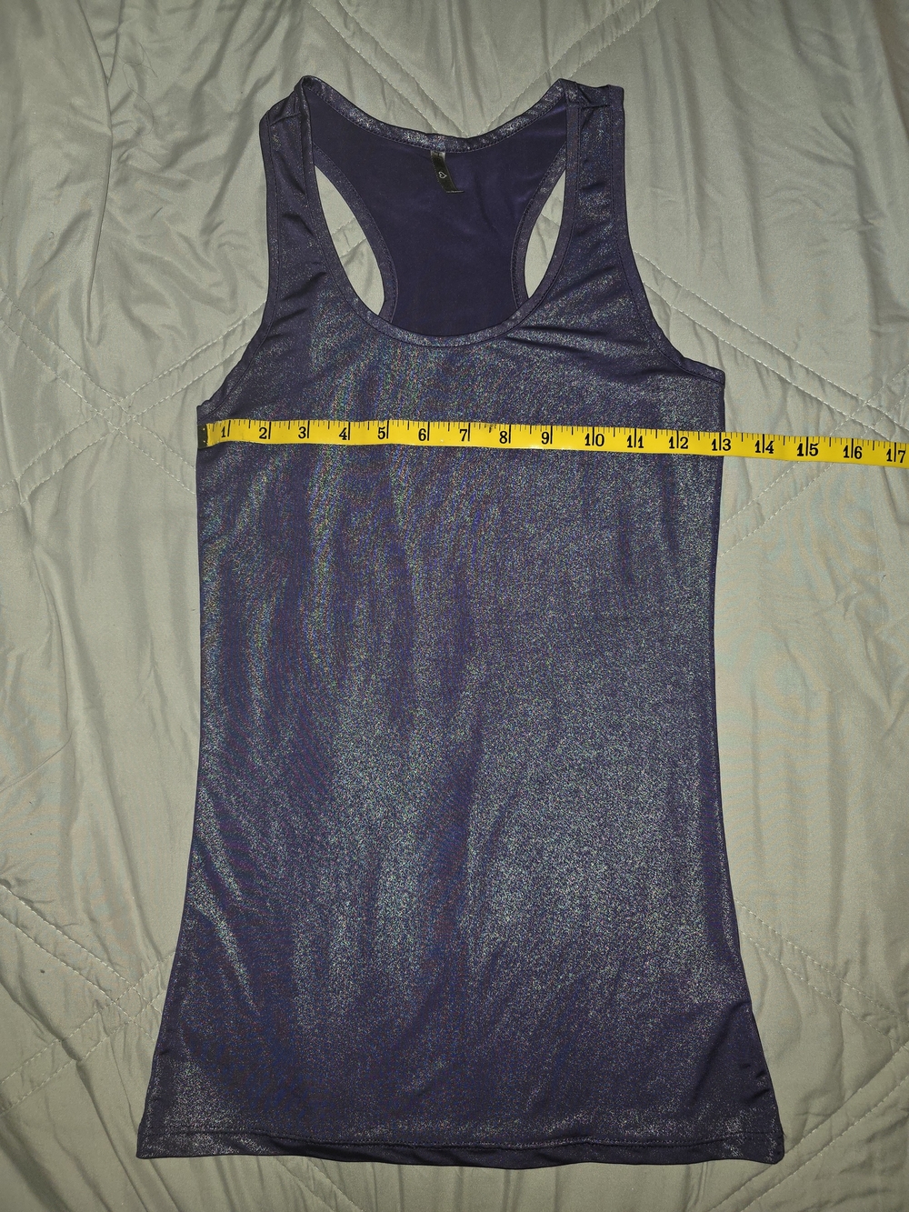 Heart & Hips Metallic Purple Racerback Tank - Picture 2 of 4